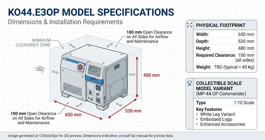 KO44.E3OP model size